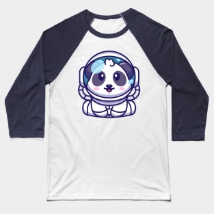 Cute baby panda wearing an astronaut suit, cartoon character Baseball T-Shirt